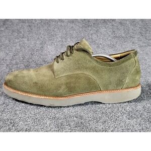 Samuel Hubbard The‎ Bucks Plain Toe Derby Men Sz 12 Green Nubuck Vibram Preppy